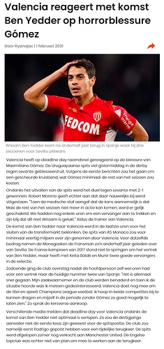 23. Komst Ben Yedder, blessure Gómez