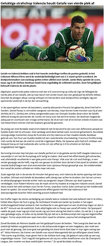 23. Getafe Strijd om vierde plaats