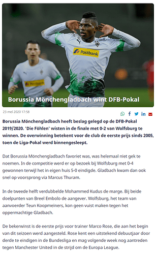 #18 DFB-Pokal Winst