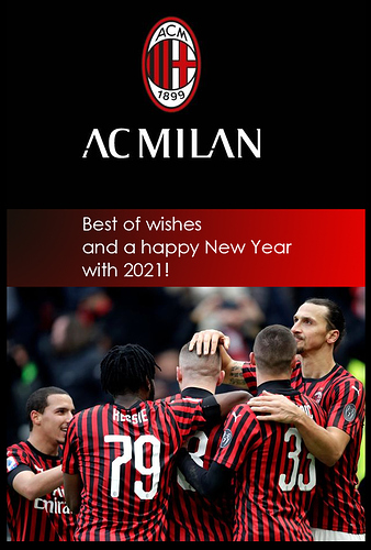 AC Milan Happy New Year 2021