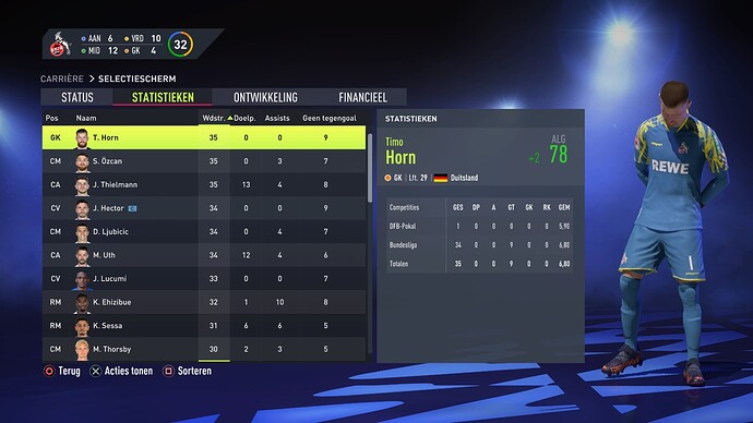 FIFA 22 Carrière Wedstrijden