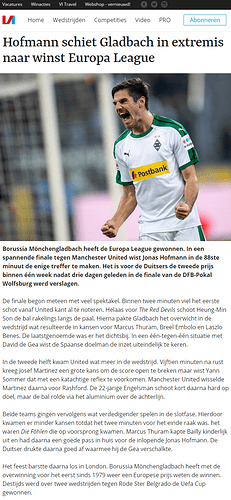 #18 Europa League winst
